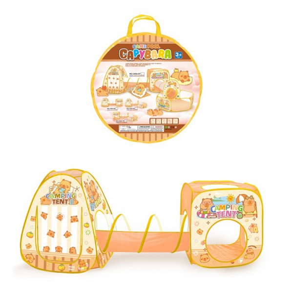 249049 Намет MR 1576 капібара, з тунелем, піраміда, куб, сумка, 47-47-6 см.