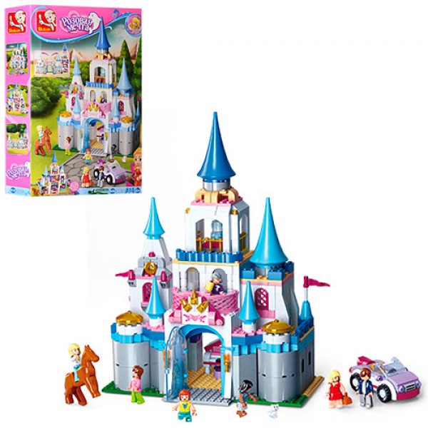 39673 Конструктор SLUBAN M38-B0610 "Girls Dream": замок принцеси, фігурки, 815 дет.