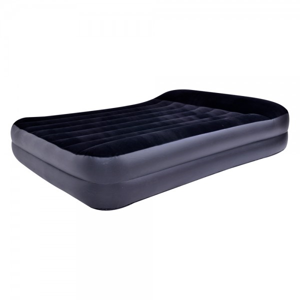249356 Велюр ліжко 24018EU надувний, 203х152х46см, вбуд. електр. насос, до 300кг, флок.покриття,кор.,