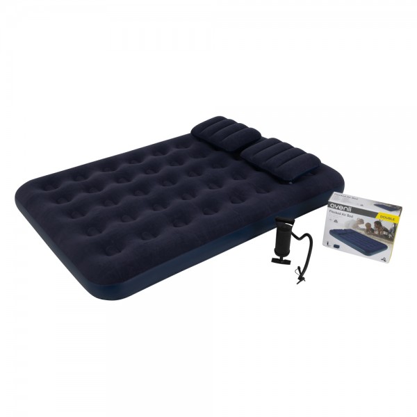 249360 Велюр матрац 24032 надувний, 191х137х22см, флок. покриття, приміщення/вулиця, до 300кг