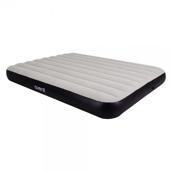 249364 Велюр матрац 24164 надувний, 203х152х25см, флок. покриття.,приміщення/вулиця,  до 300кг