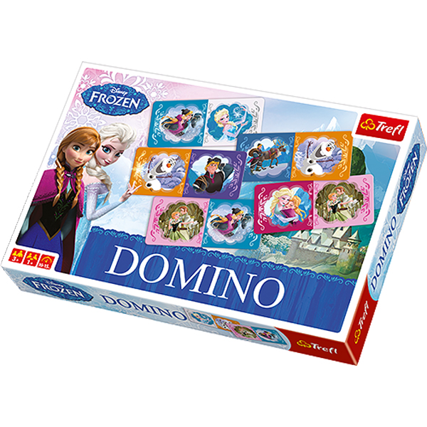 195056 Гра Domino Frozen, Disney, Trefl, 1210