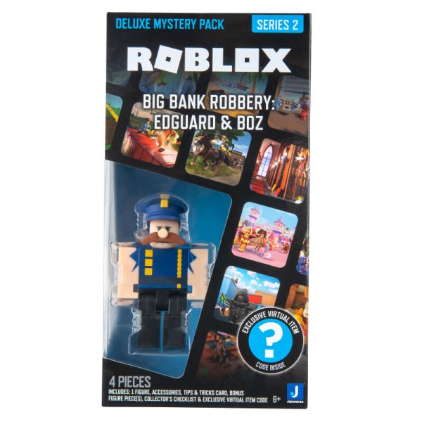 175707 Ігрова колекційна фігурка Roblox Deluxe Mystery Pack Big Bank Robbery: Edguard & Boz S2