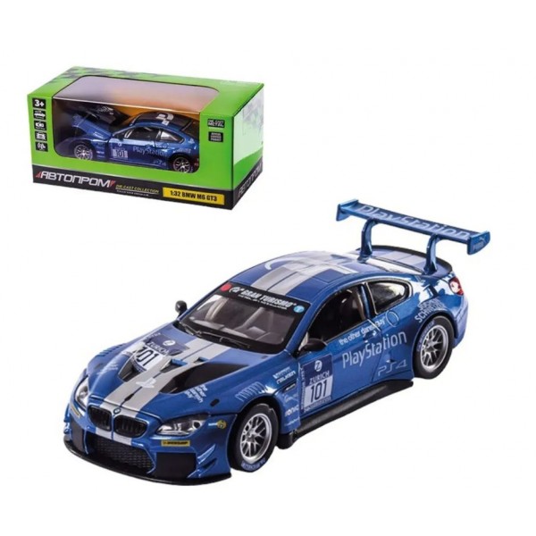 248172 Іграшка машина мет. АВТОПРОМ арт. 68325 1:32 BMW M6 GT3 ,батар, світло,звук,відкр..двері, короб. 1