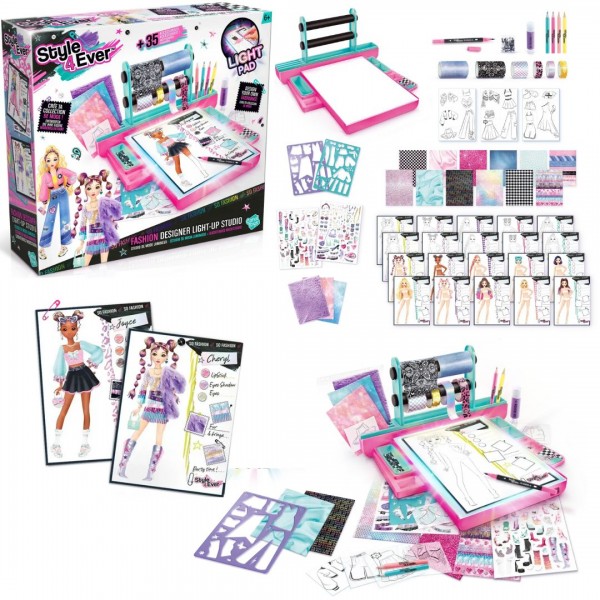 248770 Набір для творчості Style 4 Ever "Фабрика дизайну" з панелю з підсвіткою