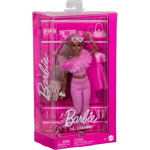 216689 Лялька "Barbiecore" модниця у костюмі з пір'ям Barbie