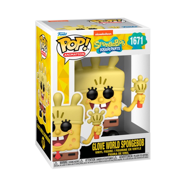 185521 Ігрова фігурка FUNKO POP! серії "Губка Боб Квадратні Штани" - ГУБКА БОБ З РУКАВИЧКОЮ-ЛІХТАРИКОМ