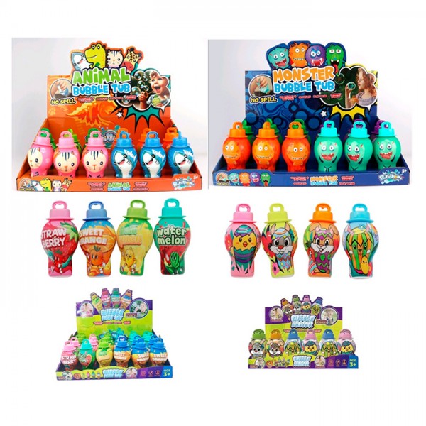 249069 Мильні бульбашки LBD-601-2-10-13 колбанепроливайка.диспл,4 види.36,5-13-25см