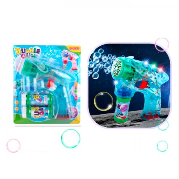 249108 Мильні бульбашки XS296-3 пістолет,15см,світло,запаска2шт,бат.бліст.18,5-21,5-6см