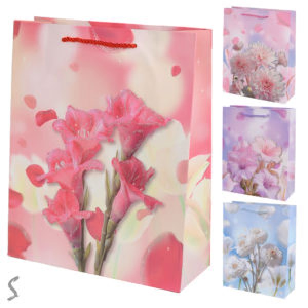 253476 Пакет подарунковий паперовий S "Spring flower" 18*23*10см R40760-S