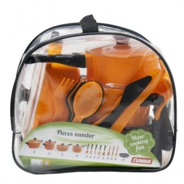 97325 Набір посуду “Cooking Set” (25 pcs) помаранчева кульок