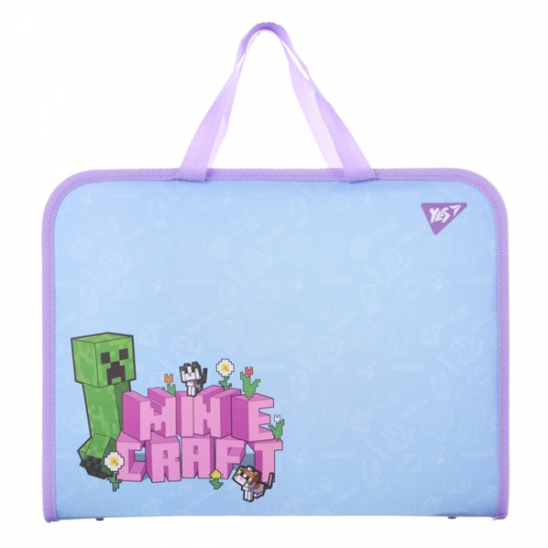 227894 Папка-портфель Yes FC на блискавці з тканинними ручками "Minecraft.Spring"