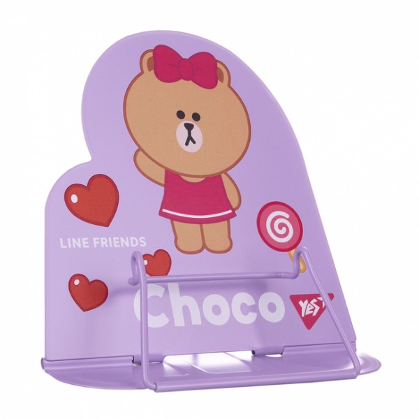 227964 Підставка для книг фігурна Yes "Line Friends.Choco", метал