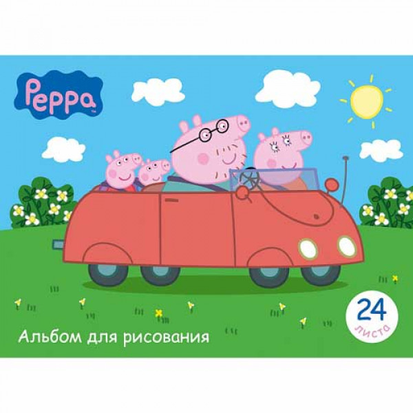 19368 Альбом для малювання 24 арк. "Peppa Pig"