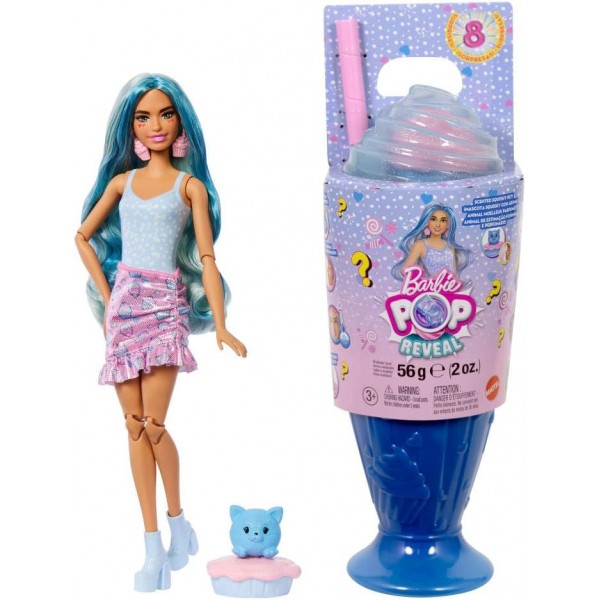 228304 Лялька Barbie "Pop Reveal" серії "Улюблені солодощі" – блакитний мілкшейк