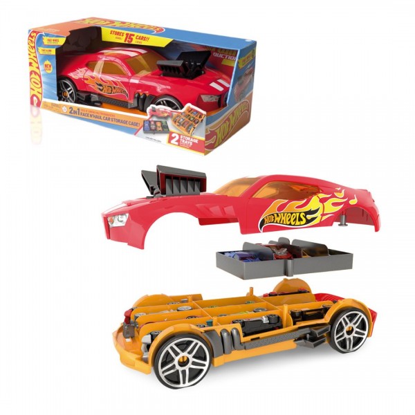 228311 Гоночний автомобіль-гараж 2 в 1 (червоний) Hot Wheels