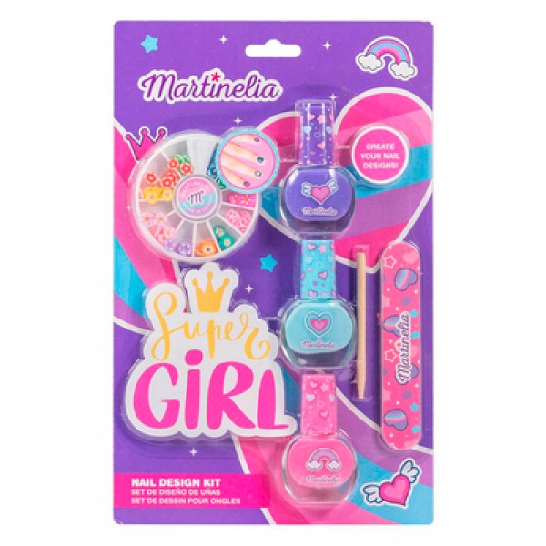 182362 MARTINELIA SUPER GIRL NAIL DESIGN KIT набiр для нігтів, арт. 11909a