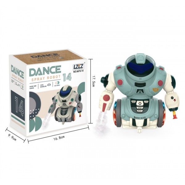 140193 Музичний робот Dance Spray Robot з патронами, LZCZ, 6678-14