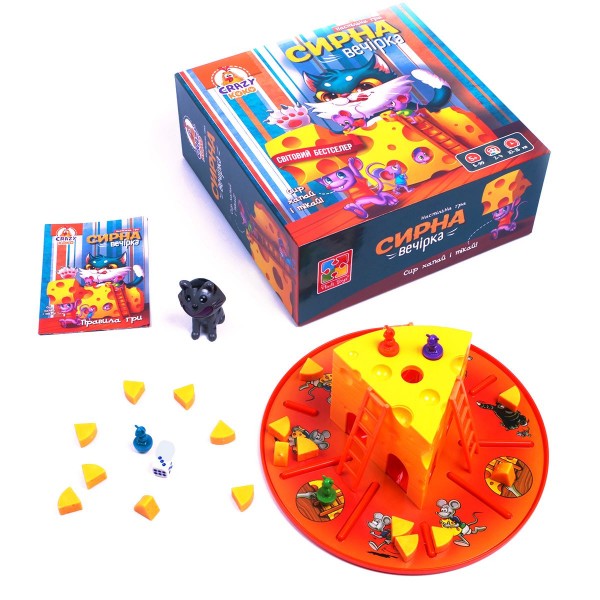 225837 Гра настільна Vladi Toys розважальна. Сирна вечірка VT8055-38
