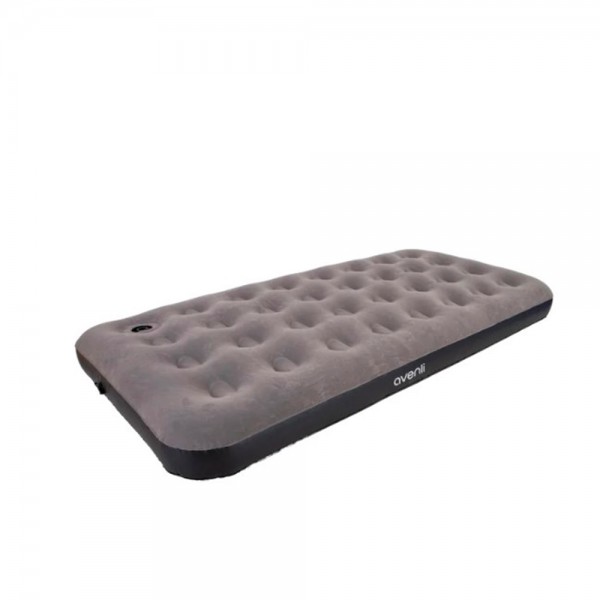 249371 Велюр матрац 24670 надувний, вбуд.ножний насос, флок.покриття,приміщення/вулиця 191х99х22см, до150кг