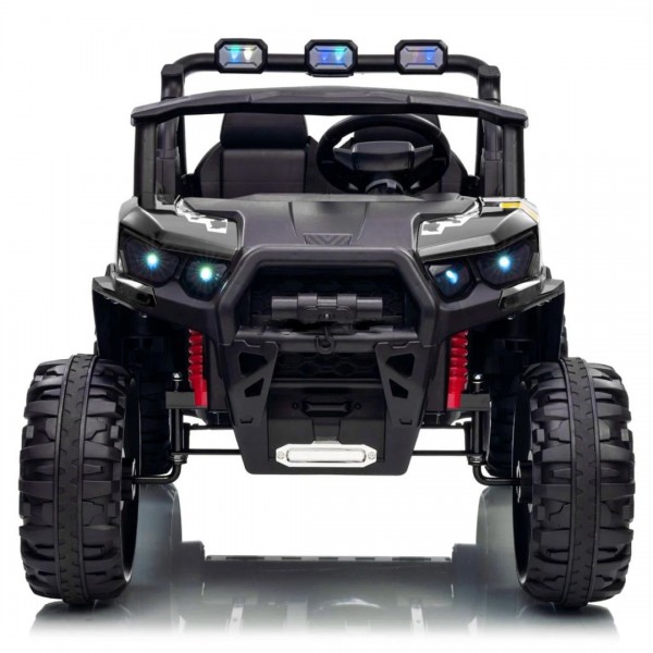 249648 Джип M 6368EBLR-2(24V) 2,4G радіокер, 1*24V7AH, 4*200W,MP3,BLUETOOTH,EVA, муз, світло, шкіра,чорний