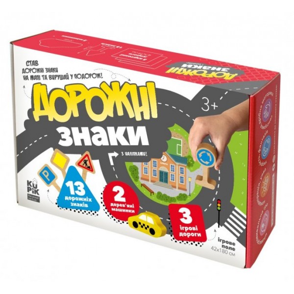 169806 Гра навчально-пізнавальна "Дорожні знаки" "TM IGROTECO"