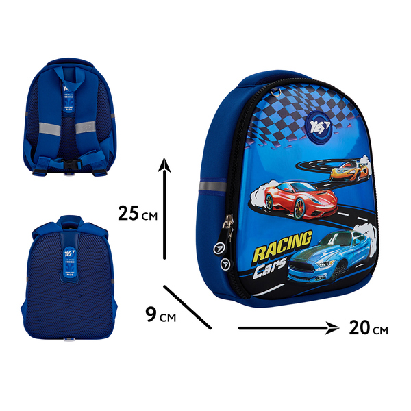 225617 Рюкзак дитячий YES K-33 Racing Cars