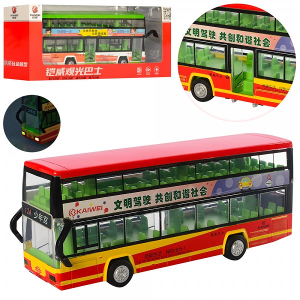 65091 Автобус MS1606A інерц., світло, муз., 2 види, бат. (таб.), кор., 29,5-12,5-8 см.