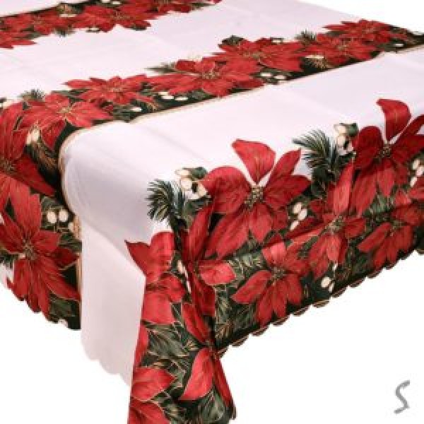 243407 Скатертина "New Year's flowers" 120*150см., M50079-150