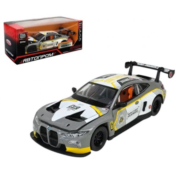 248202 Іграшка Машина мет. АВТОПРОМ арт. 68715AG (48шт/2) 1:32 "BMW M4 GT3", батар, світ., звук, відкр.двер