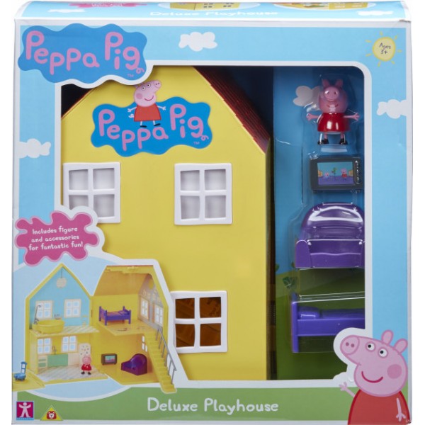 200109 Ігровий набір Peppa - БУДИНОК СІМ'Ї ПЕППИ (будиночок з меблями, фігурка Пеппи)