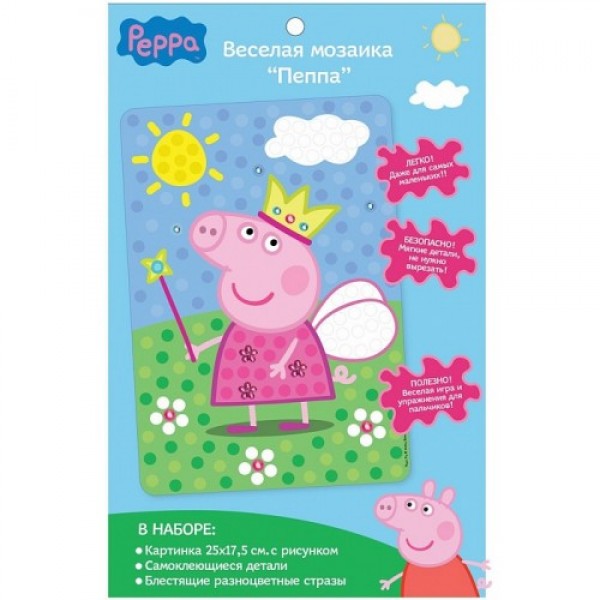 205772 Весела мозаїка "ПЕППА" 25X17,5см, т.м. Peppa Pig