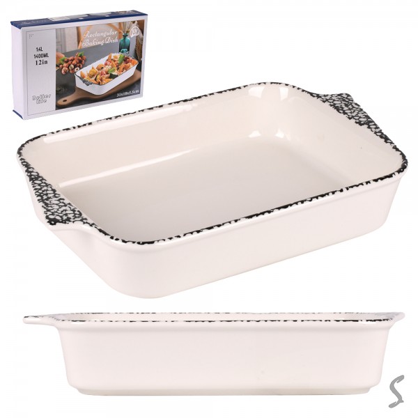 254290 Форма для запікання кераміка "Stains" 1.4л 31*18*5.5см R35628-M
