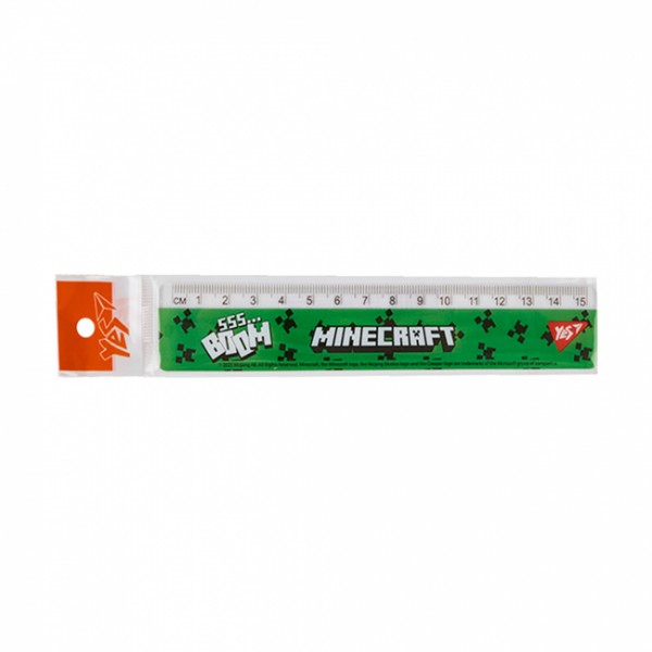 228043 Лінійка Yes 15 см "Minecraft.Boom"