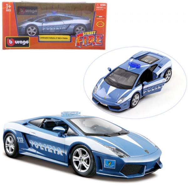 70672 Автомодель - LAMBORGHINI GALLARDO LP560 POLIZIA, (блакитний, 1:32)