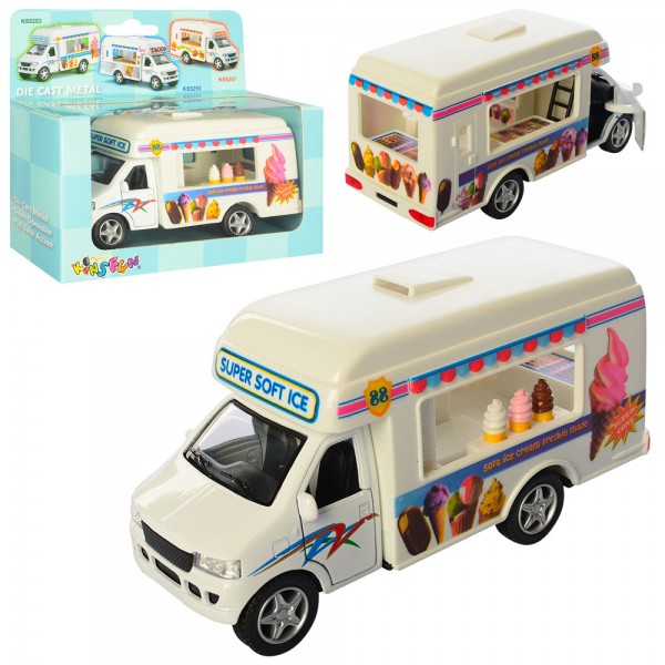 178565 Машинка KINSFAN KS 5253 W інерц., ICE CREAM TRUCK, кор.