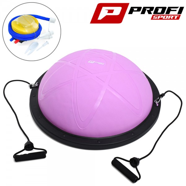 245235 Спортивний інвентар MS 2609-11 баланс.платформа, босу, діам.60см, еспандер (ручки EVA), насос,в кор.