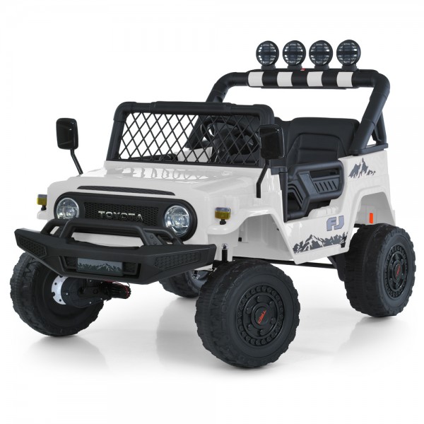 230350 Джип 2566AEBLR-1(24V) 2,4G, 4мотори35W, 1акум.24V7AH, колесаEVA, шкіра, MP3,USB,BT,муз.,світло,білий