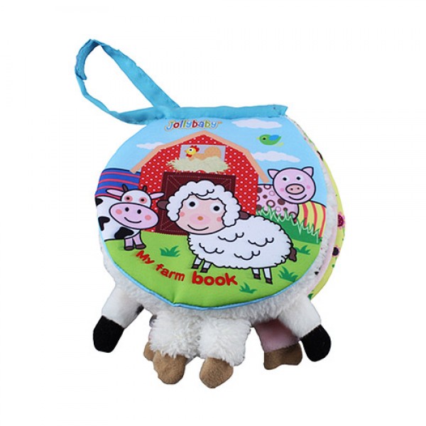 71258 Книжка WLTH8096J тканина, у вигляді тварини, шарудить, кул., 16-27-4 см.