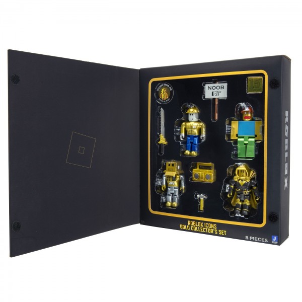 211675 Ігровий набір Roblox Four Figure Pack Roblox Icons - 15th Anniversary Gold Collector’s Set, 4 фігурк