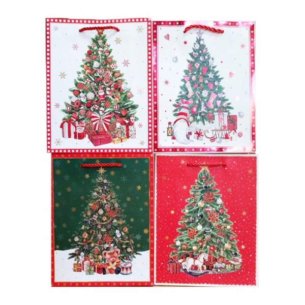 244999 Пакет 26*32*10см паперовий "Свято наближається", 12 шт в пак.