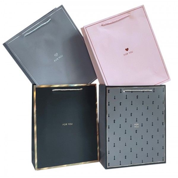 245005 Пакет 26*32*10см паперовий "Елегант", 12 шт в пак.