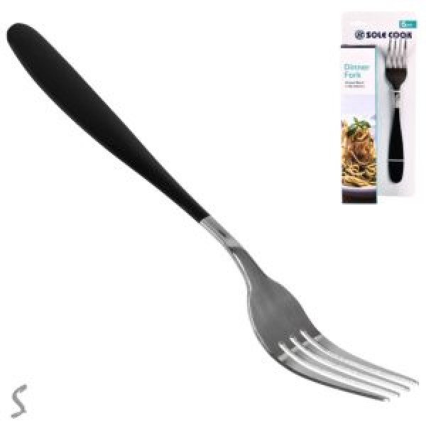 216420 Виделка столова SS "Black mat" 6шт/наб., R89771