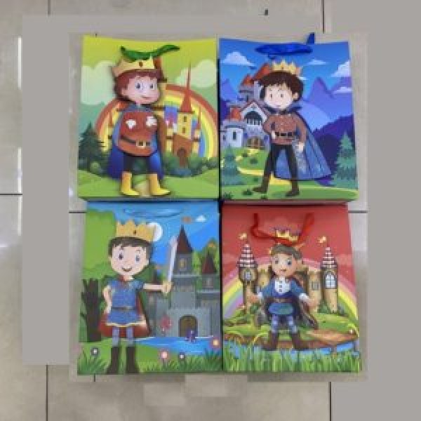 158563 Пакет подарунковий паперовий S "Little prince 3D" 18*23*9см., R91217-S