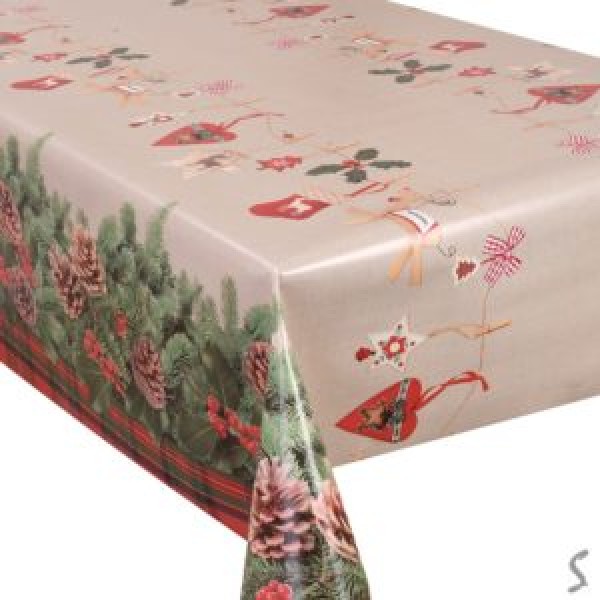 258055 Клейонка новорічна ПВХ DEKORAMA "Новорічна" 1.40*20м