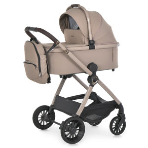 249397 Візок універсальний 2в1 El Camino RIVIERA ME 1183 Affogato Beige люлька+прогул. блок, рюкзак,бежевий