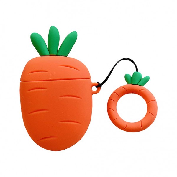 103607 Чехол для наушников Ейрподс case emoji series (Carrot)