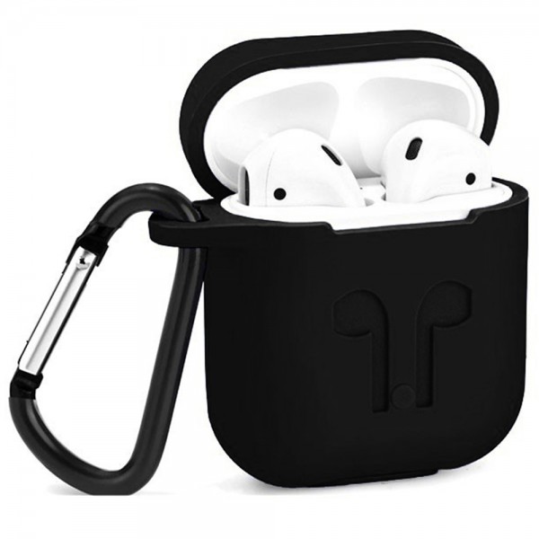 103643 Чехол для наушников Silicone Case For Ейрподс, Black