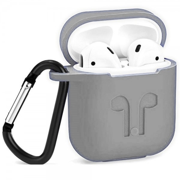 103645 Чехол для наушников Silicone Case For Ейрподс, Gray