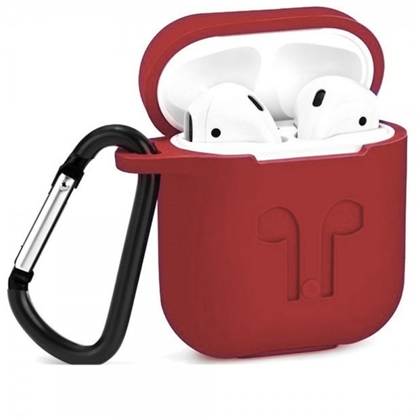 103647 Чехол для наушников Silicone Case For Ейрподс, Red